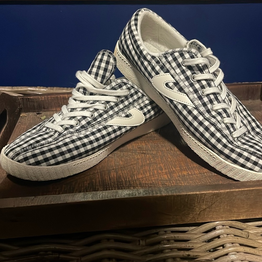 Tretorn gingham sneakers